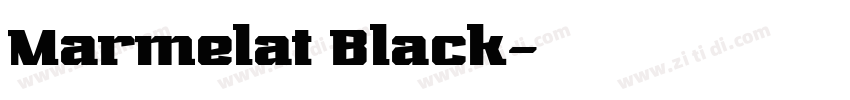 Marmelat Black字体转换